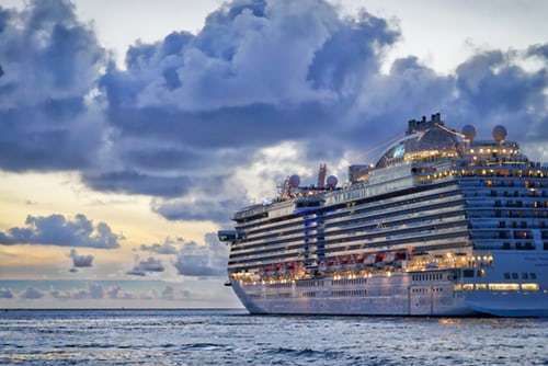 A cruise ship, representing fraudulent calls relating to vacations and other prizes