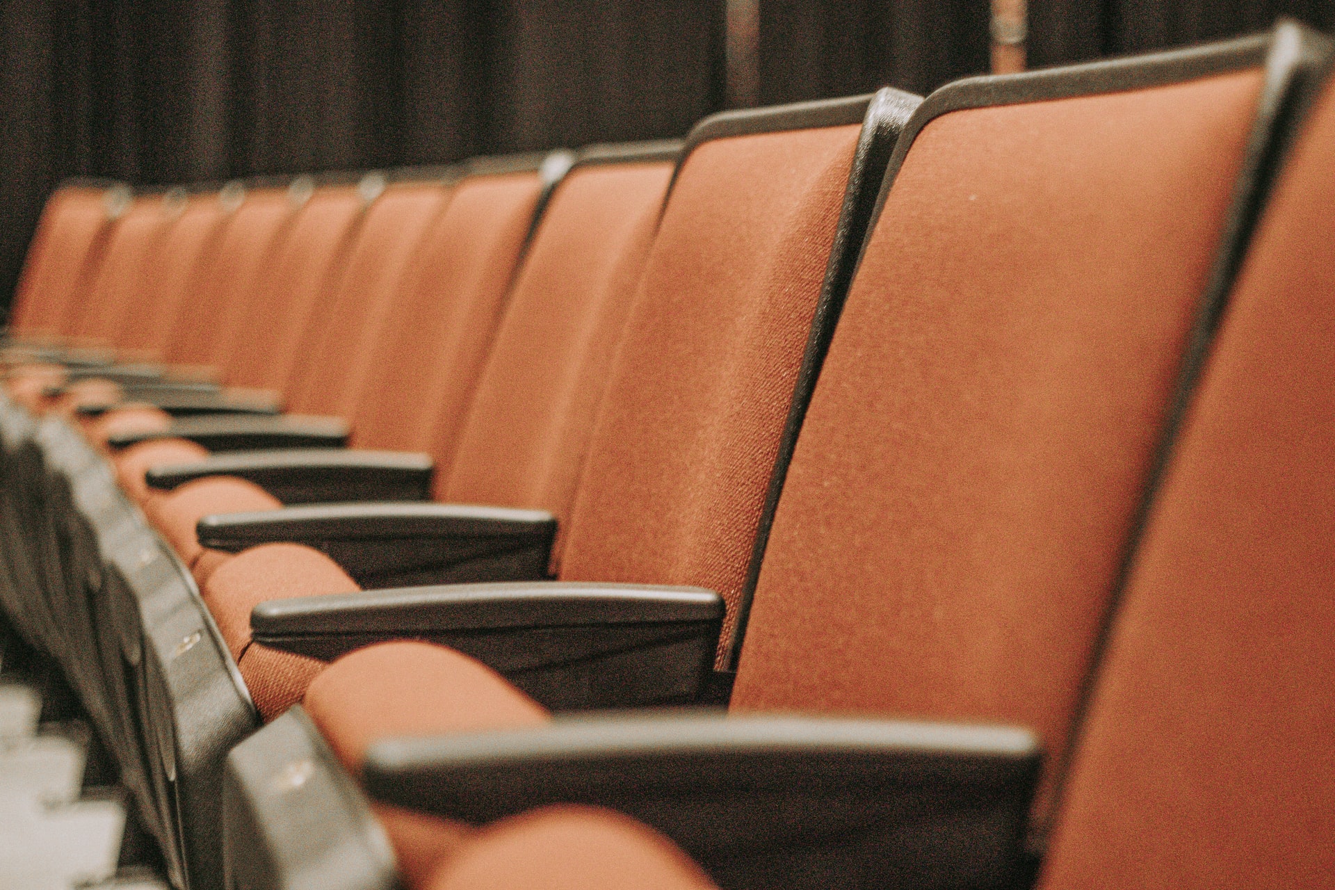 A row of chairs representing a jury box in a civil trial