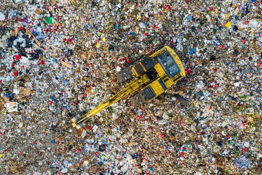 A garbage dump representing a case where one party breached a duty of good faith