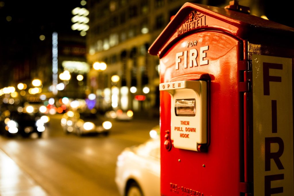 A fire alarm representing a bad faith action against a home insurer