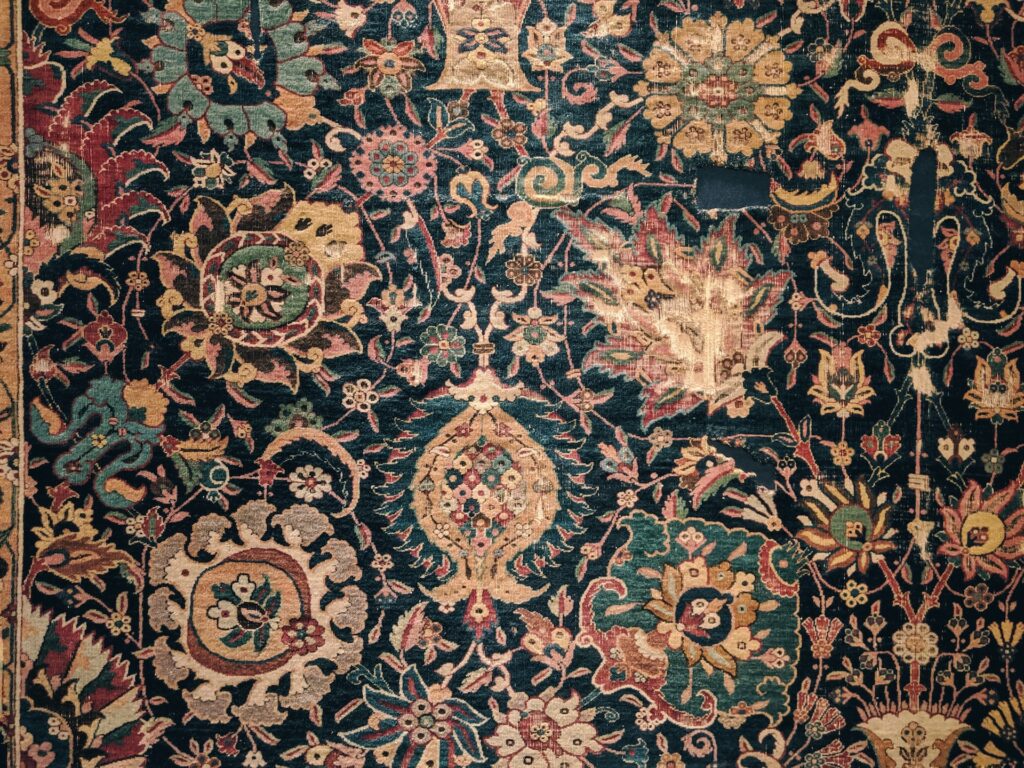 a large close up shot of an area rug