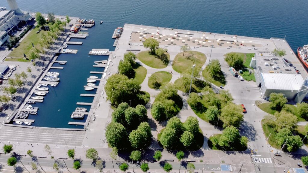 a dock with watercrafts