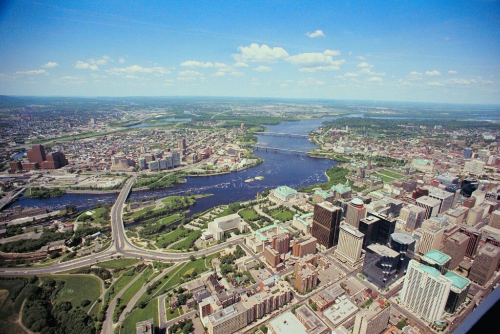 An aaerial view of the GTA representing CPLs and fraudulent real estate transfers in Ontario.